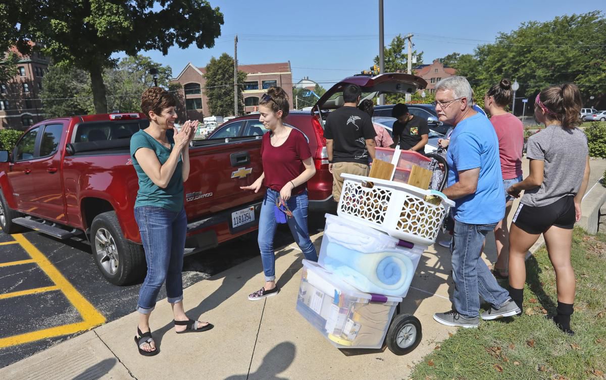August 19, 2019: They're back: Millikin University campus buzzing with activity as students settle in